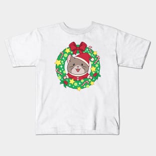 Christmas wreath Kids T-Shirt